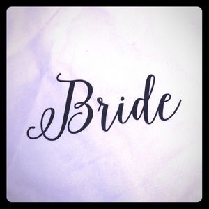 Bride canvas bag